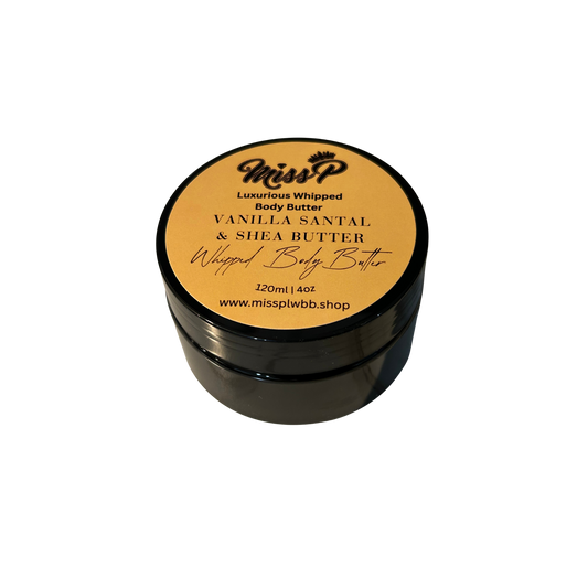 Miss P Luxurious Vanilla Santal & Shea Butter Scented Whipped Body Butter